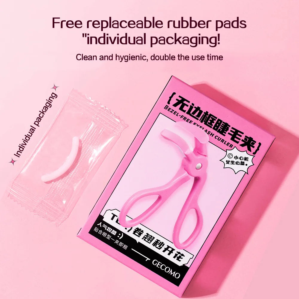 GECOMO Bezel-Free Eyelash Curler with Silicone Pads
