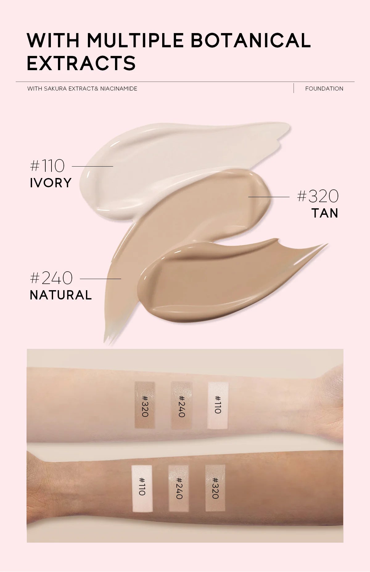 LAIKOU Sakura Liquid Foundation – Fondotinta Idratante e Uniformante