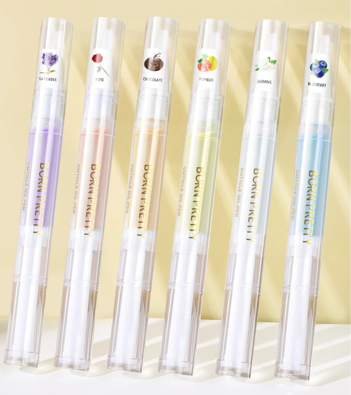 Born Pretty Set 6 Penne Olio Nutriente per Cuticole