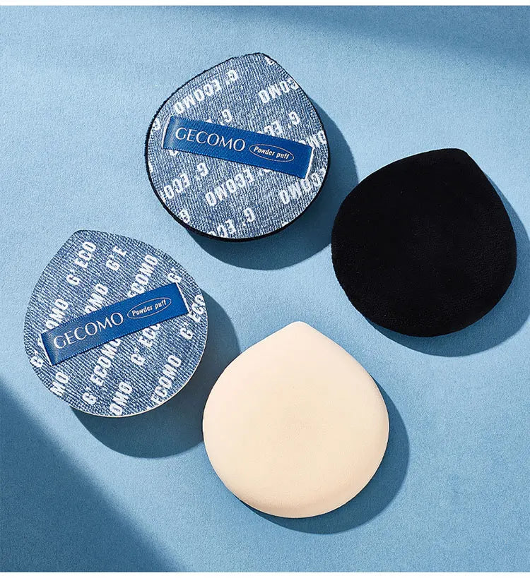 GECOMO Two-Piece Denim Blue Powder Puff Set
