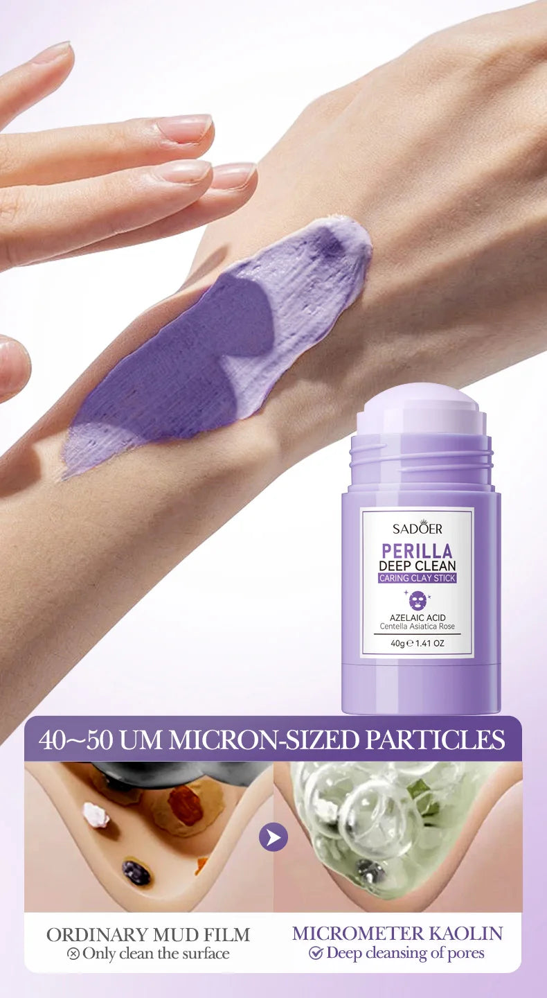 SADOER Perilla Mud Stick Mask – Maschera Viso all’Argilla Purificante