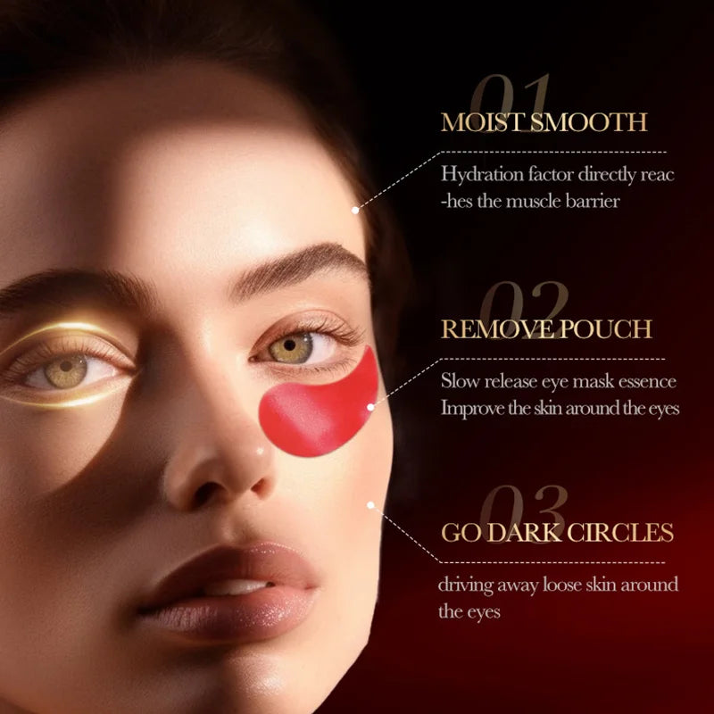 SADOER Patch Occhi Collagene al Melograno Rosso