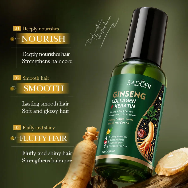 SADOER Ginseng Collagen Hair Oil