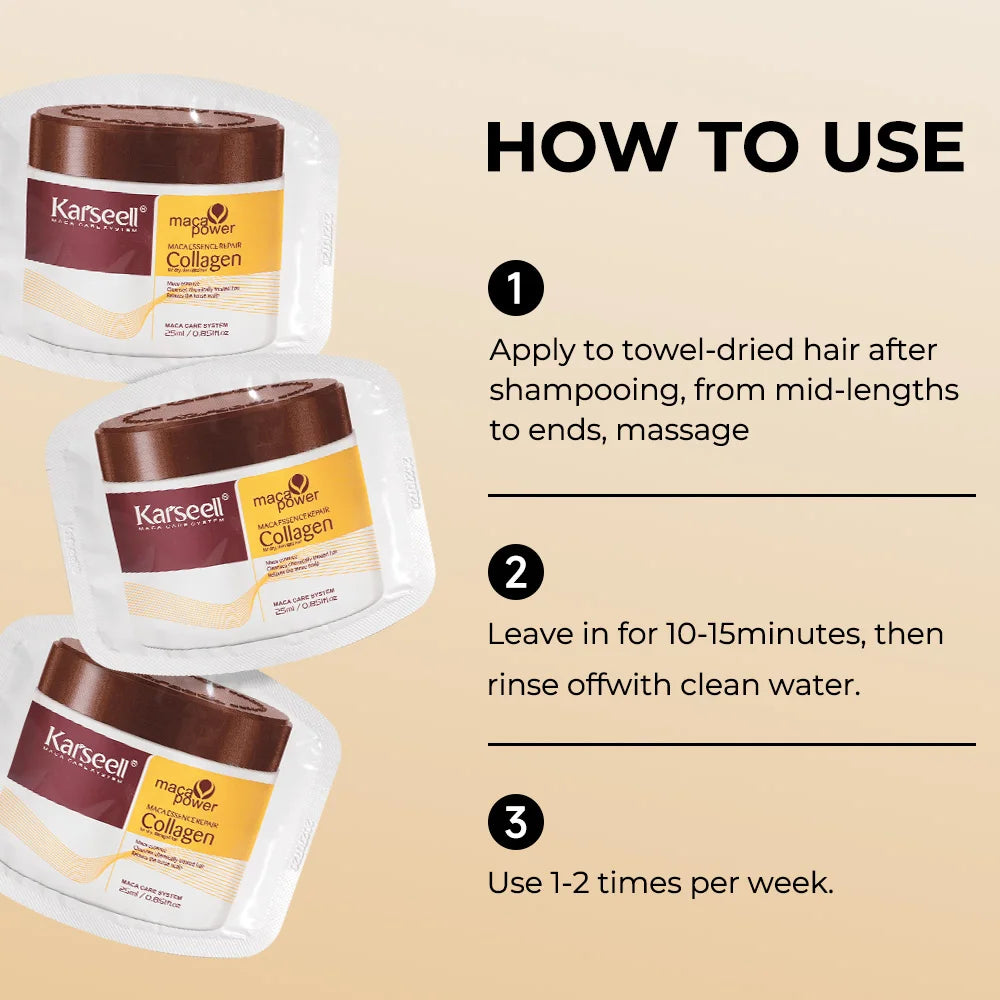 Karseell Collagen Hair Mask – 24 pz da 25ml