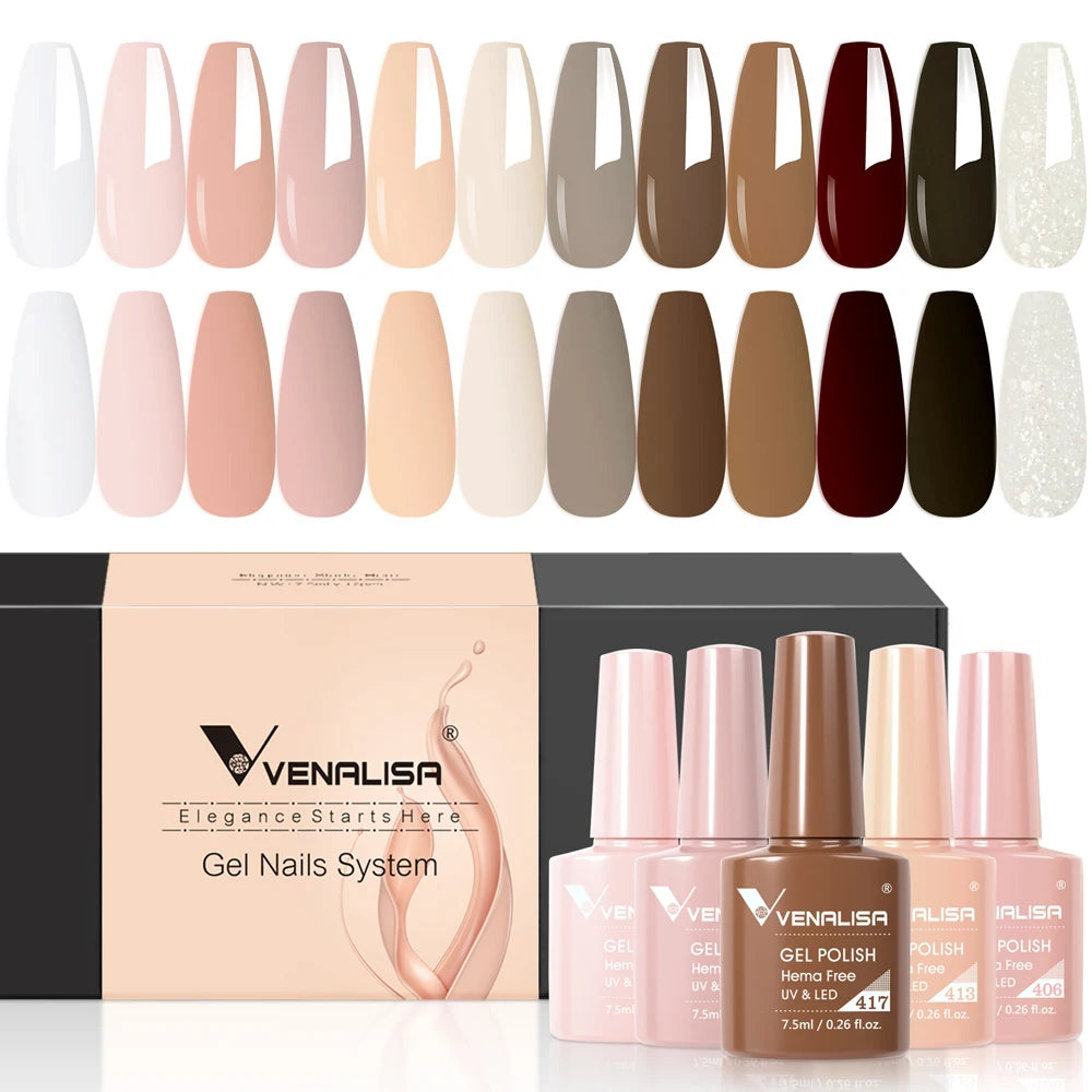 Venalisa Color Gel Semipermanente Kit – 6/12 Colori
