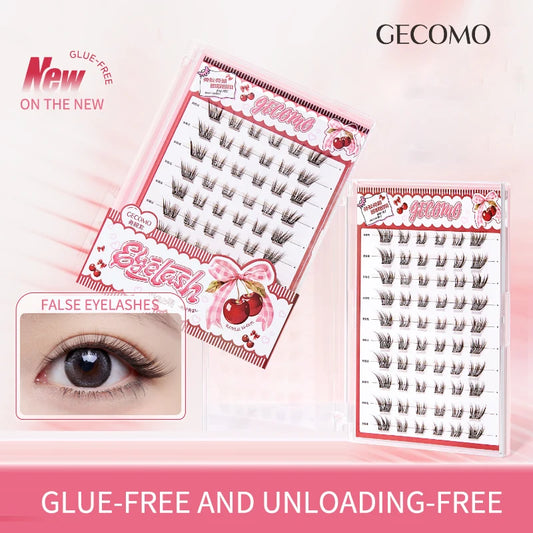 GECOMO Little Cherry Glue-Free False Eyelashes – Brown