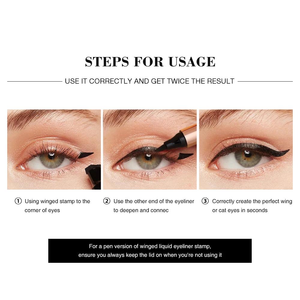 O.TWO.O Black Eye Liner Stamp – Waterproof Cat Eye Eyeliner