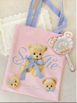 Flower Knows – The Sweetie Bear Canvas Bag